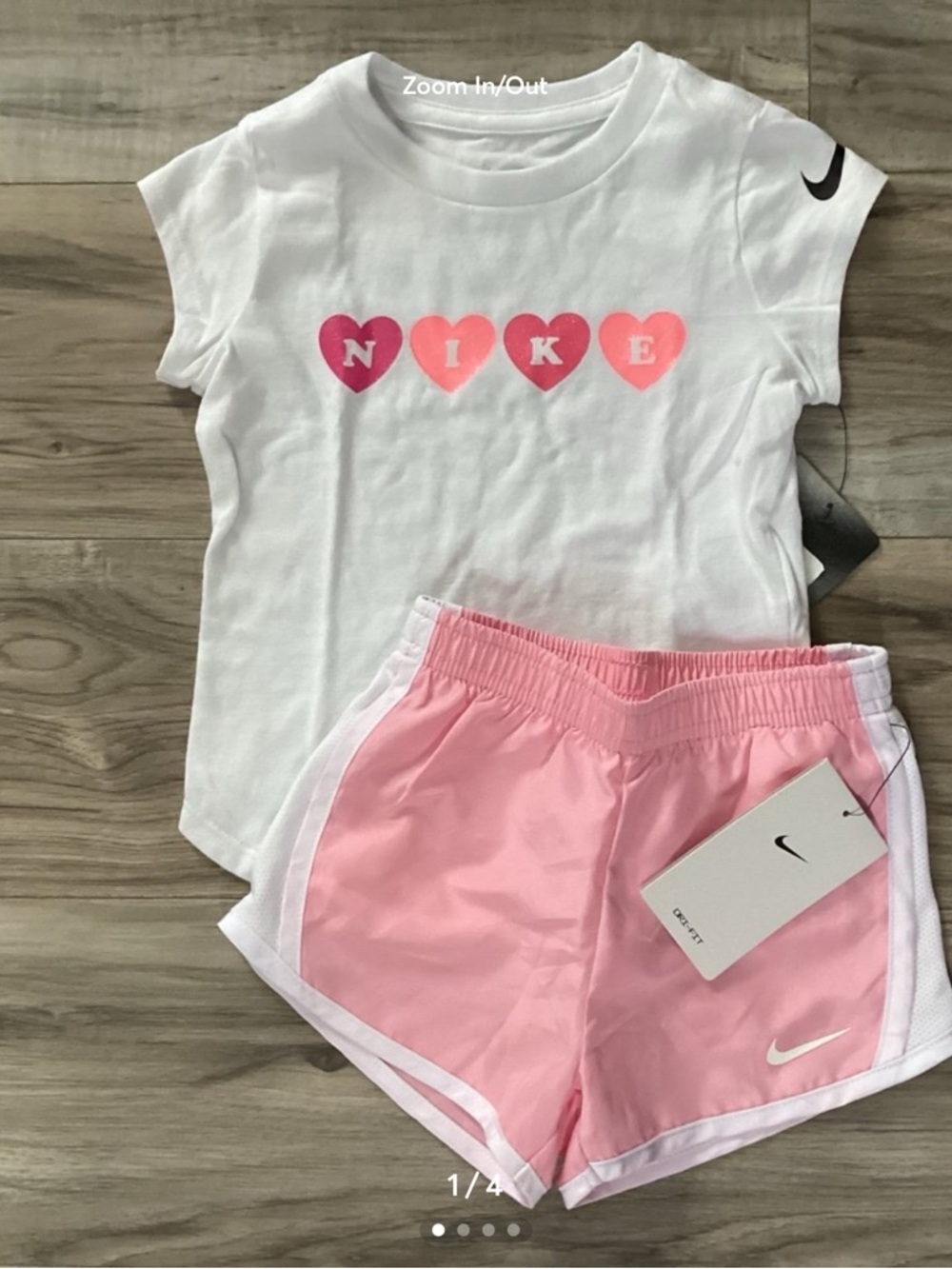 Nike toddler girl Tee & Shorts outfit size 2T(NWT) ~PRICE FIRM, NO OFFERS~